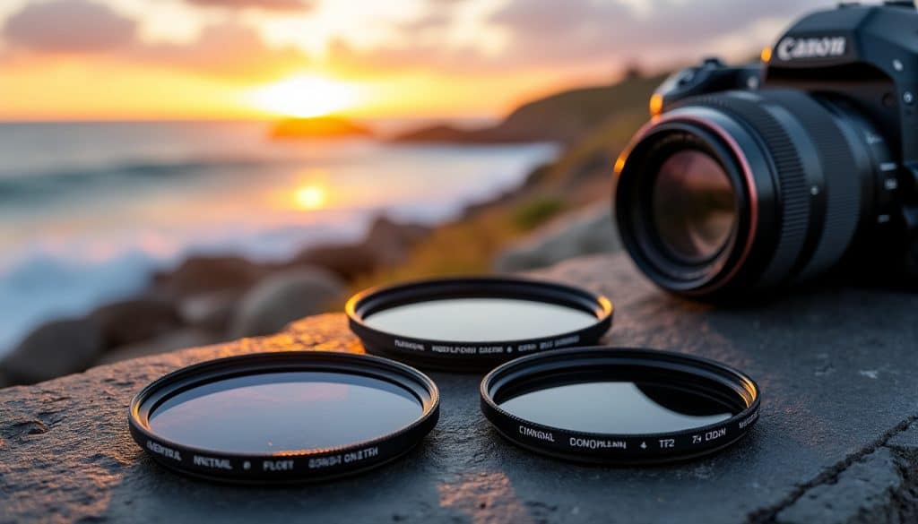 Filtres : polarisant, densité neutre et dégradé